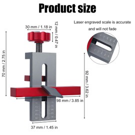 Cabinet Door Installation Positioner, Adjustable Cabinet Door Positioning Tool Aluminum Alloy Cabinet Hardware Mounting Jig Versatile Locator Tool for Most Cabinet Doors