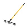 TRUPER R-16MF Heavy Duty Fiberglass Handle Road Rake, 16 Tines