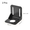 sourcing map Motor Bracket Motor Mounting Holder 53x50x51mm Black for