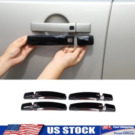 Ynei Piano Gloss Black Door Handle Cover With keyless go For Land Rover LR4 2010-2016