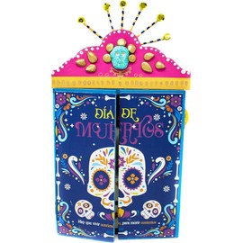 Genérico Ofrenda día de Muertos, Caja de Madera Dia de Muertos, ofrenda tradicion oaxaqueño Hecho a Mano con Mini Porta Retrato