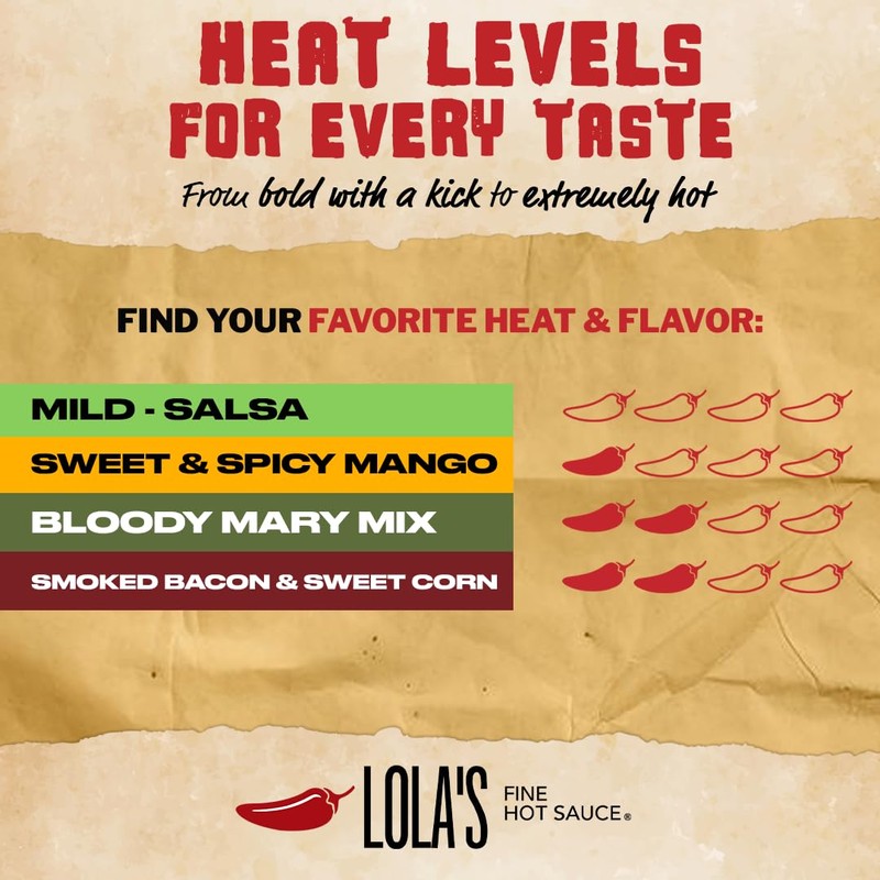 Lola’s Mild Salsa - Smooth, Savory & Slightly Spicy |
