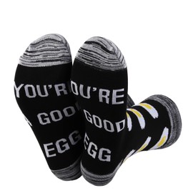JXGZSO Egg Socks You're A Good Egg Funny Foodie Gifts Egg Lover Socks Egg Appreciate Gift
