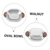 CIYODO Elegant Double Handle Bowl Mix and Serve Stainless Steel