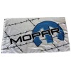 JC Mopar Barbwire White Flag 3x5 FT Banner Flag Car