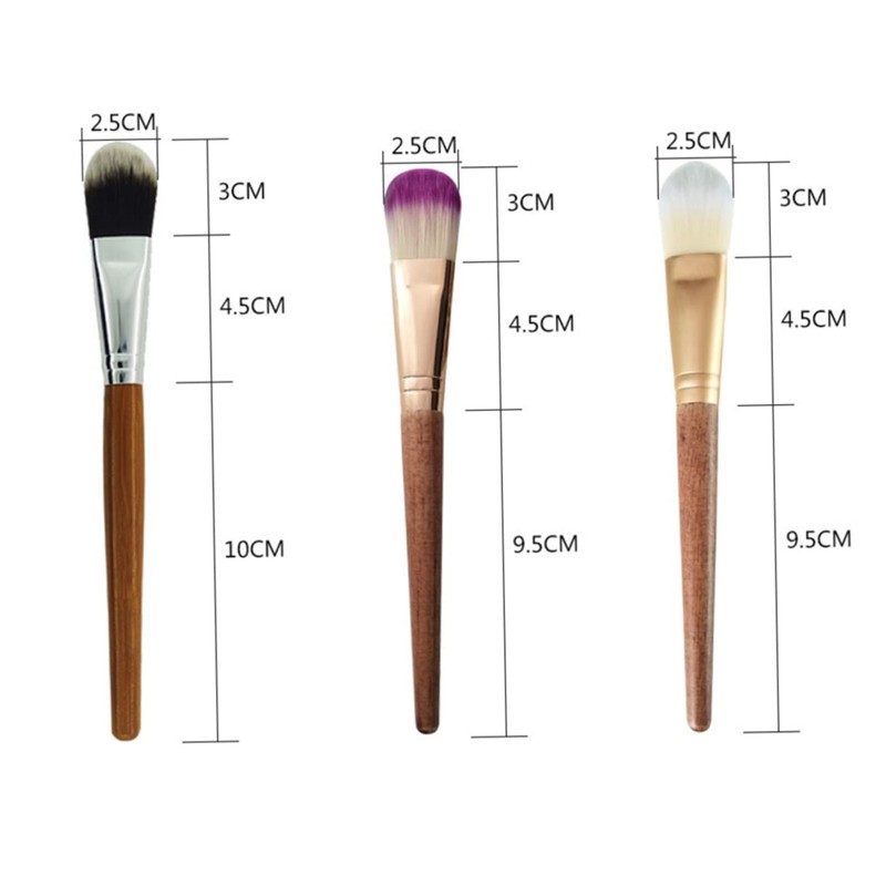 WOONEKY Practical Bamboo Makeup Brush Set 6pcs for Eye Face