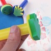 Kuqqi 12pcs Assorted EVA Sponge Painting Stamper Foam Sponge Brush