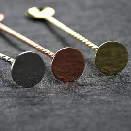 2 Pack Cocktail Mixing Spoons, 11 inch Stainless Steel Spiral Long Handle Cocktail Stirrers Spoons for Cocktail Shakers, Tall Cups & Pitchers (Gold)