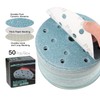 100PCS 150mm Sanding Discs, 6 Inch15 Holes Sanding Disc Pads,