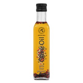 Olive Oil with Pepper 250 ml - Olive Oil with Four Peppercorns Mix - Olive Oil with Spices - Fresh Edible Olive Oil - Olive Oil for Cooking - Good Salad Dressing - Natural Taste