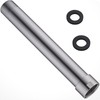 Brushed Nickel Shower Arm Extension, Female to Male 1/2 Inch