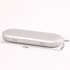 Aoktorkit 1PCS Metal Tin Box Container, 17.5x6x1.8cm Oval Empty Mini