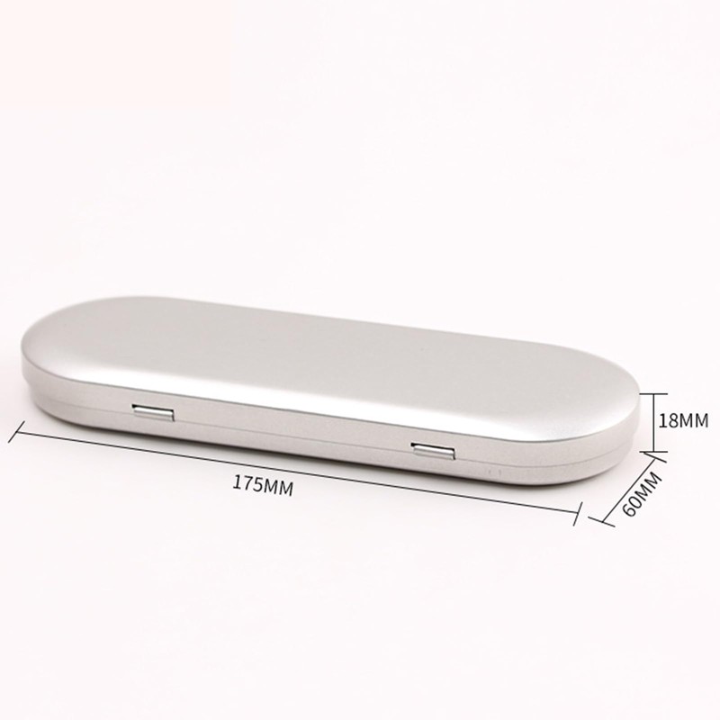 Aoktorkit 1PCS Metal Tin Box Container, 17.5x6x1.8cm Oval Empty Mini