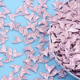 Mermaid Tail Confetti Table Confetti Small PVC Confetti Mermaid Party Glitter Confetti Fish Tail Sequins for DIY Art Nail Artwork Sea Party Decorations -10g, Holographic Pink