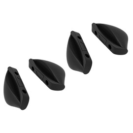 SAUCER Replacement Nose Pieces Pads for Oakley Turbine Rotor OO9307 Sunglass - Black Hard Base Asian Fit