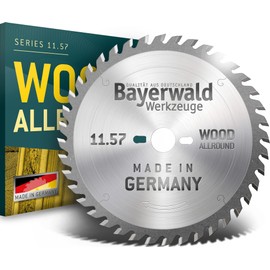 Bayerwald - HM Circular Saw Blade - Diameter 160 mm x 2.2 mm x 20 mm | Alternating Tooth (48 Teeth) | Side Holes: TS 55 + TSC 55 + ATF 55 + AP 56 | Low Cutting Width, Ideal for Cordless Circular Saws