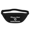 Huuraa Bauchtasche Wish Blessed Hanukka Schriftzug Geschenk 2,5 Liter Black