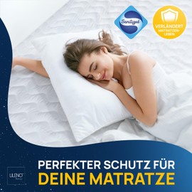 LILENO HOME Mattress Protector 80 x 200 cm - Mattress Topper 80 x 200 cm Breathable and Washable - Extra Soft Mattress Protector as Mattress Cover and Protector for Topper, Box Spring Bed and Underbed