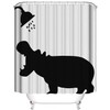 Hippo Shower Curtain, Funny Shower Curtain Set Shower Curtains for