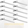 APACALI 10 Pack Floating Shelf Bracket 6 Inch, 150mm Invisible