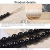 Hion 4 Pcs Boho Curtain Tiebacks,Wood Beads Curtain Holdbacks,Outdoor Farmhouse