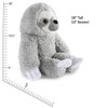 Vermont Teddy Bear Sloth Plush - Oh So Soft Sloth