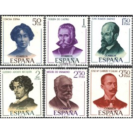 Spain 1882 1887 (Complete Ausg.) 1970 Writers (Stamps for Collectors)