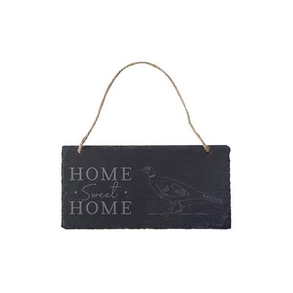 CGB Giftware | Pheasant 'Home Sweet Home' Slate Hanging Sign