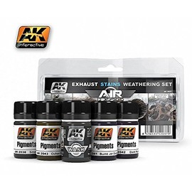 AK02037 AK Interactive - Exhaust Stains Weathering Set