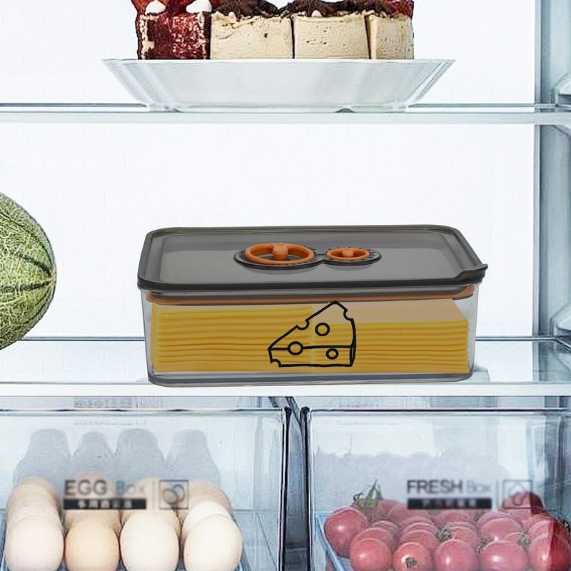 Yomjarl Cheese Container for Refrigerator,Cream Cheeses Storage Box,Cheese Keeper with