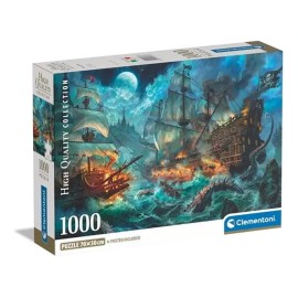 Clementoni Rompecabezas Batalla Piratas 1000 Pz Clementoni Italia Epico