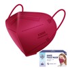 KN95 Red Face Mask 20PCS, 5-Ply Cup Dust Masks Filtration