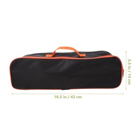 Veemoon Car Vacuum Cleaner Tool Bag, Car Cleaner Tool Organizer Small Vacuum Storage Case,Wet Dry Handheld Portable Durable Storage Pouch for Auto Cleaning and Hair Dust (Black, 5.5 * 16.5Inch)
