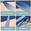 2 Sets Portable Reusable Cutlery Set with Case – Eco-Friendly