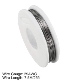 sourcing map Resistance Wire 0.3 mm 29AWG Super Fine Heating Wire FeCrAl 7.5 m Length