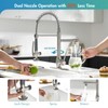 GIMILI Kitchen Faucet with Pull Down Sprayer Single Handle High