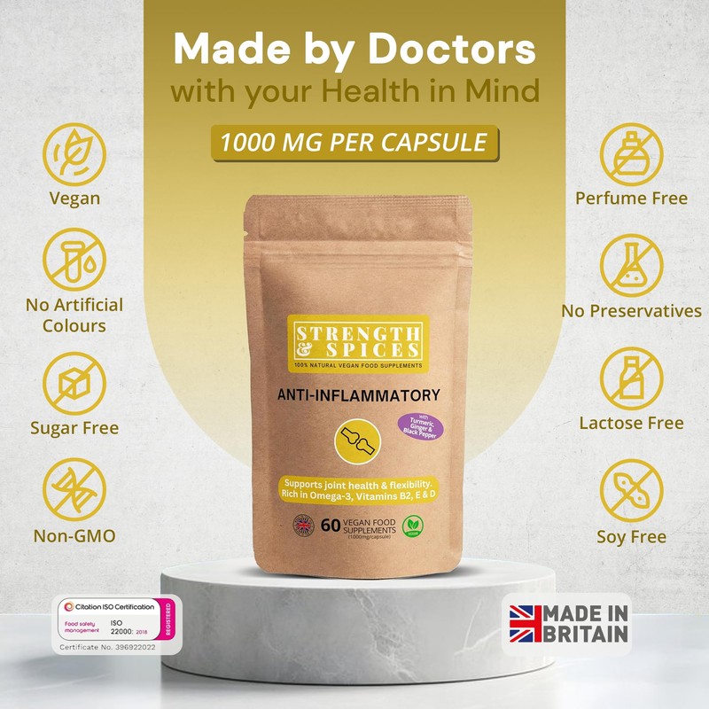 Strength & Spices Anti-inflammatory, Muscle and Joint Care Supplements for