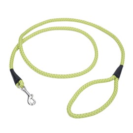 Coastal Pet Rope Dog Leash - Tangle-Free Walking - Soft-Braided Nylon - Fade-Resistant Colors with Snap Swivel Hook - Lime, 1/2" x 06'
