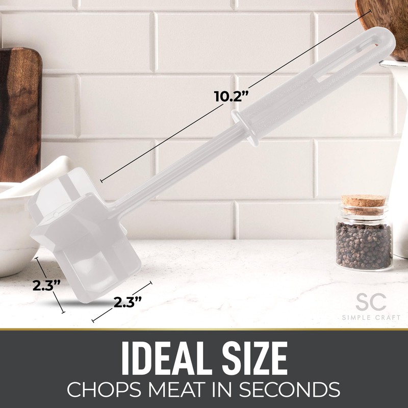 Simple Craft Meat Chopper - Premium Meat Masher, Ground Beef