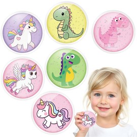 Flintronic 6 Gel Ice Pack Cold Compress for Kids, Ice Pads Round Hot Cold Compress Ice Bag, Reusable, Ice Pack for Kids Adult Beauty,Teeth,Relief,Eye,Fever(Diameter 7 cm)
