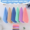 Aolso 6 PCS Flannels Face Cloth Soft Face Cloths, Reusable