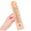 BESPORTBLE Accurate Room Thermometer for : Wooden Wall Mount Weather