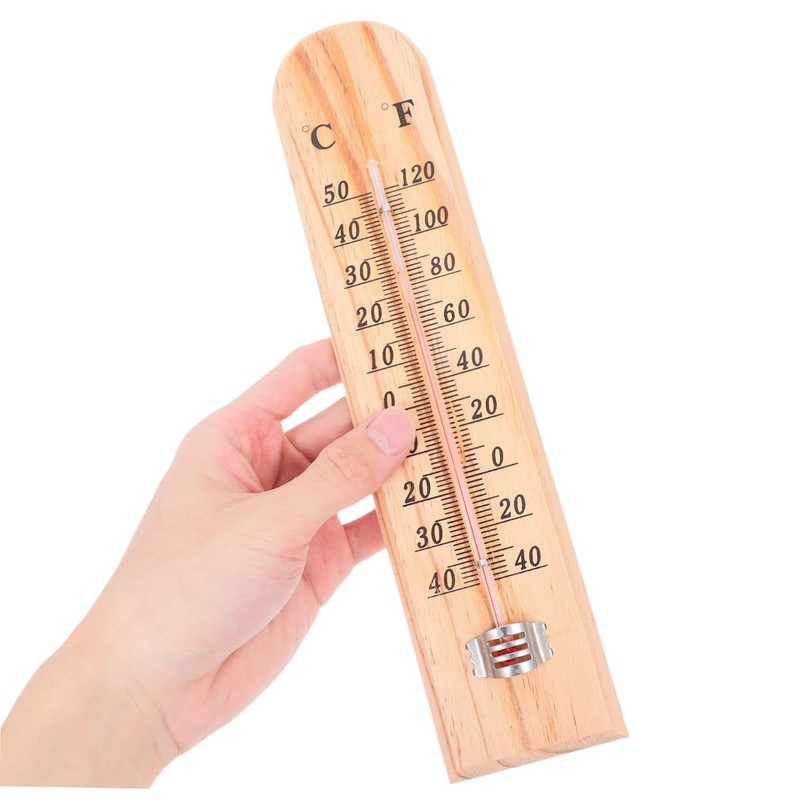 BESPORTBLE Accurate Room Thermometer for : Wooden Wall Mount Weather