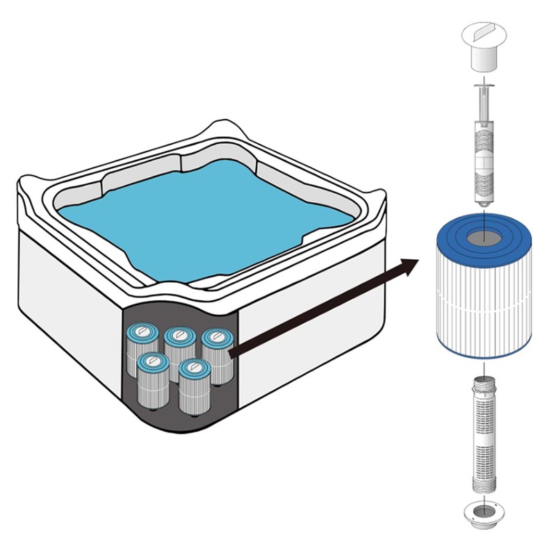 VISTTUSWILL 4 Pack Hot Tub Mineral Stick, Spa Mineral Sticks