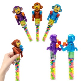 Fruidles Punch Monkey Candy Dispenser, Party Favor (6-Pack)