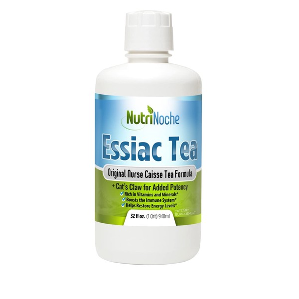 NutriNoche All Natural Essiac Tea - Pure Essiac Liquid Herbal Supplement - Organic and WildCrafted Herbs