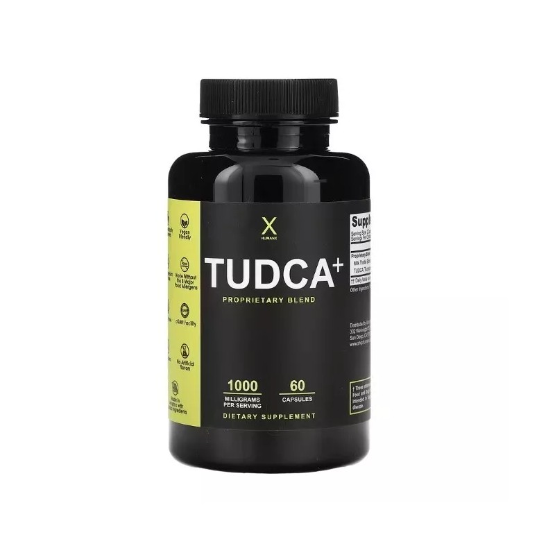 Humanx, Tudca+, 1,000 mg, 60 Capsules (500 mg per Capsule)