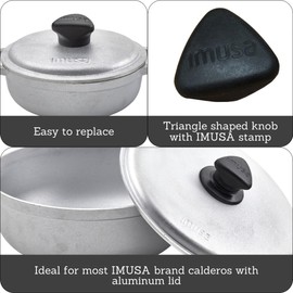 IMUSA Large Spare Triangle Knob Set for Calderos,Black