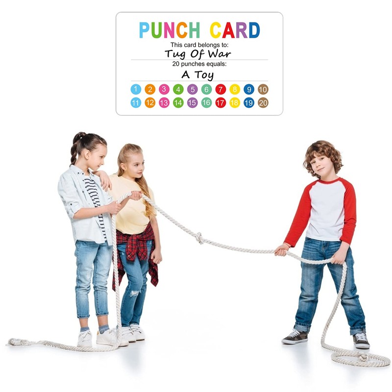 OUNENO 200 Pack Reward Punch Cards Behavior Incentive Awards for