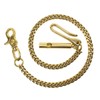 DSHOM Retro Rustic Solid Brass Keychain Wallet Cuban Chain Hook
